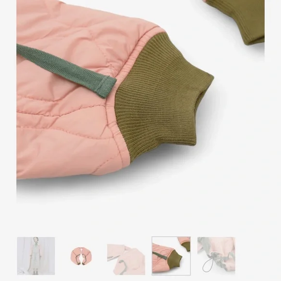 workware bolero OS. NWT dusty pink and olive green. Reversible! - Picture 2 of 4